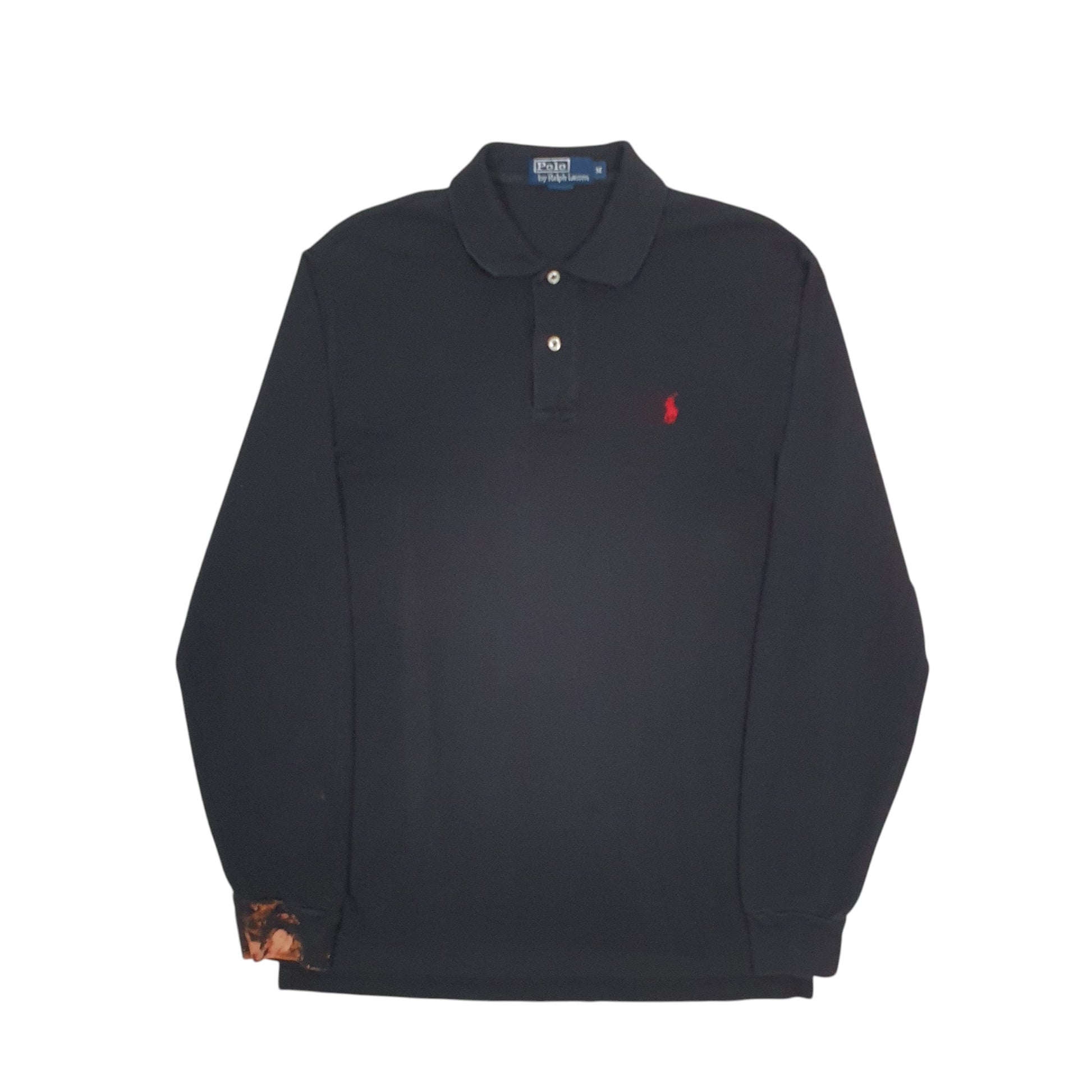 Mens Black Polo Ralph Lauren  Long Sleeve Polo Shirt