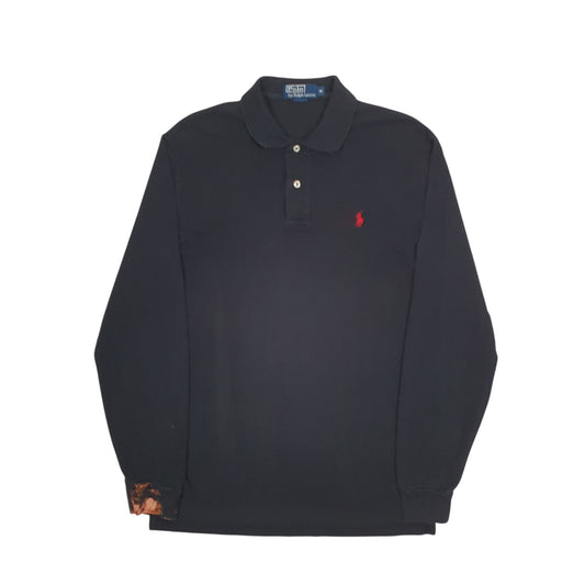 Mens Black Polo Ralph Lauren  Long Sleeve Polo Shirt
