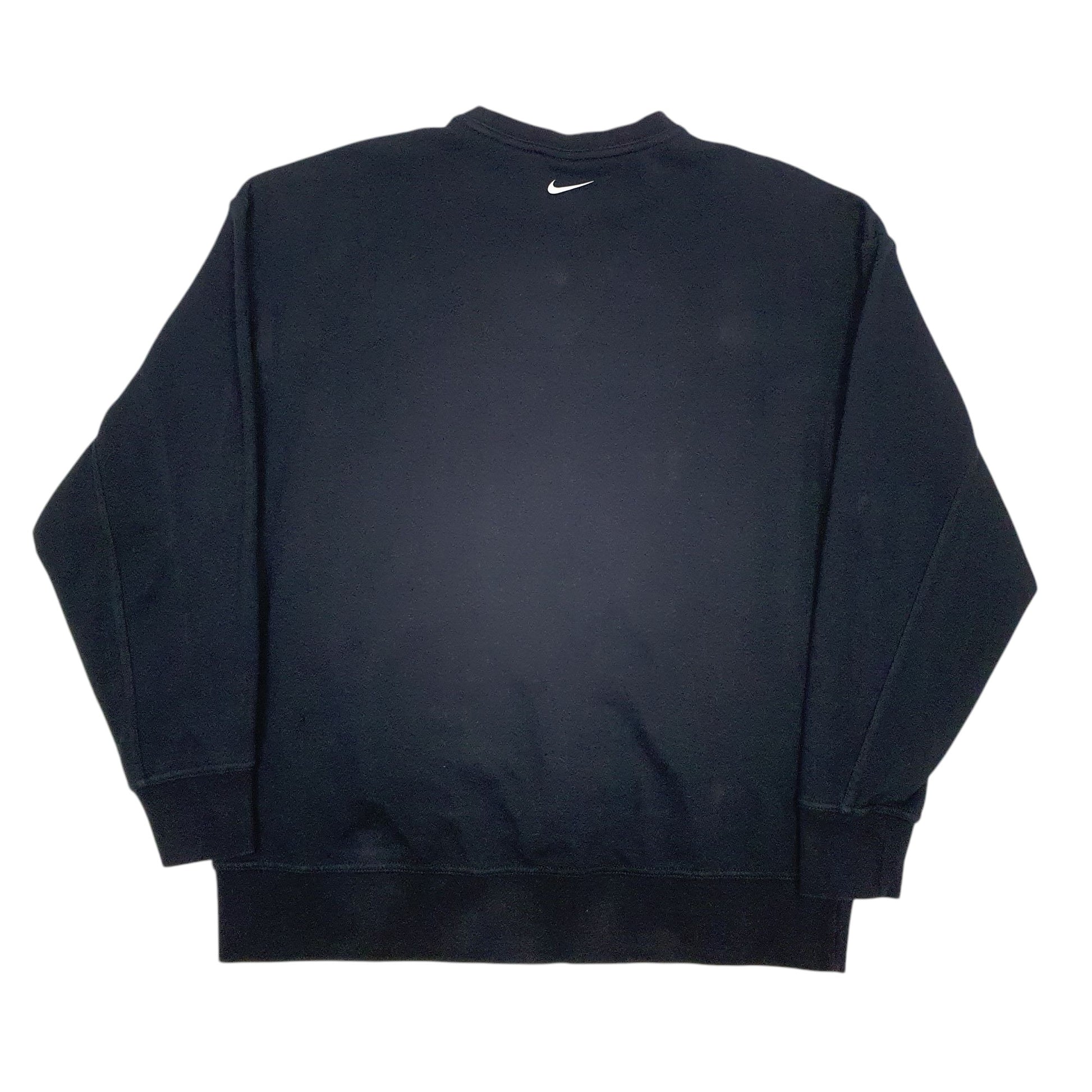 Womens Black Nike Spellout Dri-Fit Crewneck Jumper
