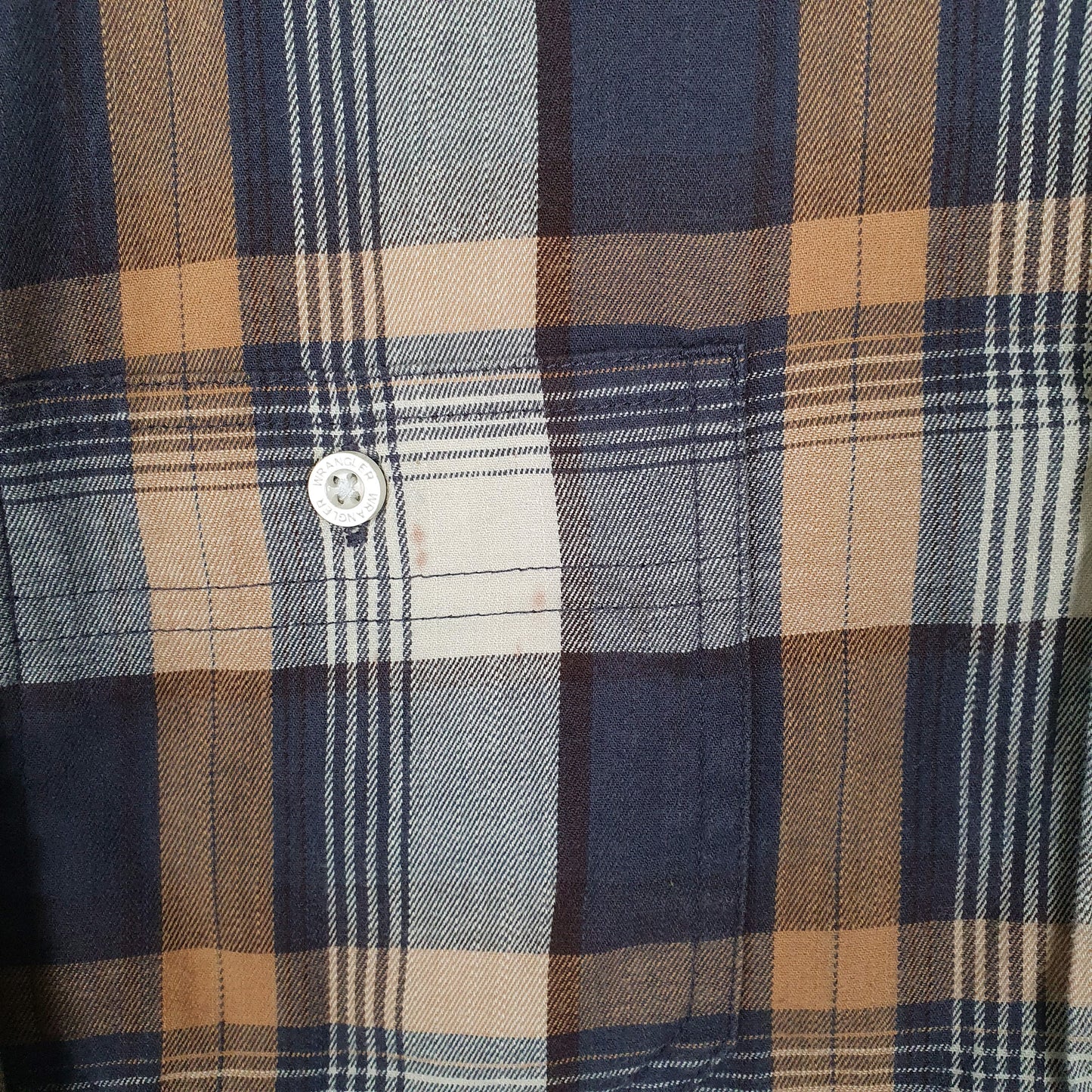 Mens Navy Wrangler Comfort  Shirt