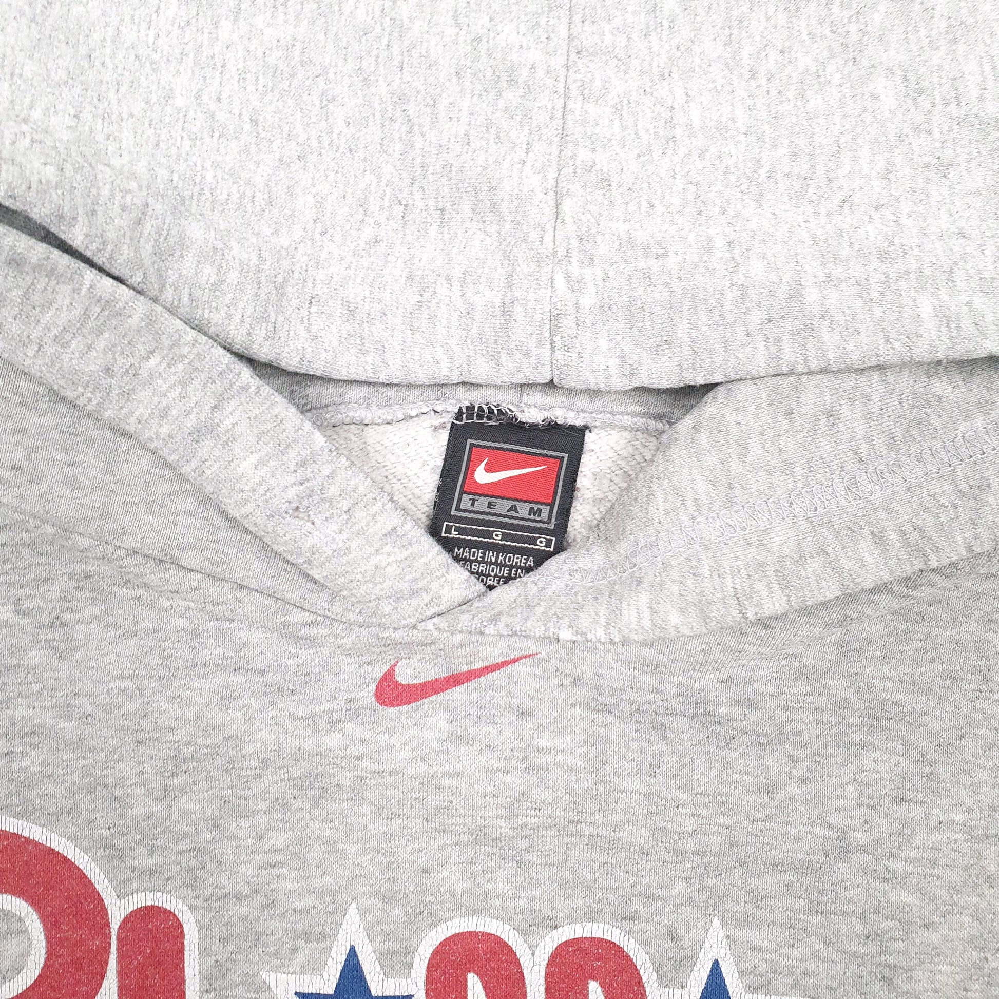 Mens Grey Nike Teams Baseball Hoodie Jumper