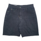 Womens Black Polo Team  Denim Shorts