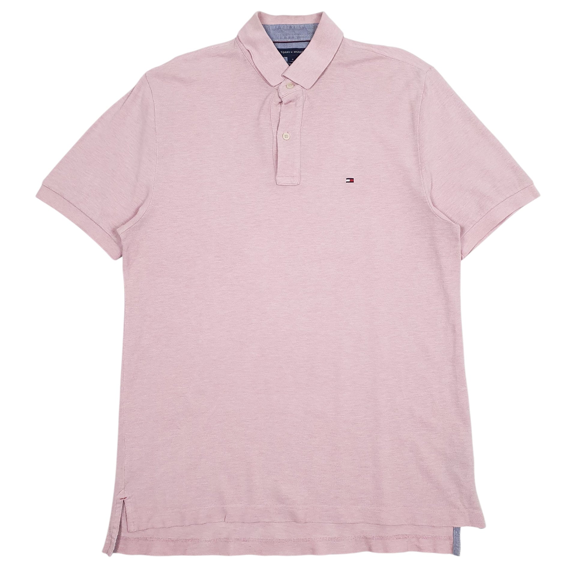 Mens Pink Tommy Hilfiger  Short Sleeve Polo Shirt