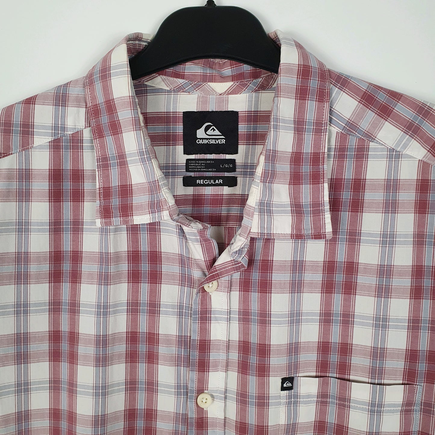 Mens Pink Quiksilver   Shirt