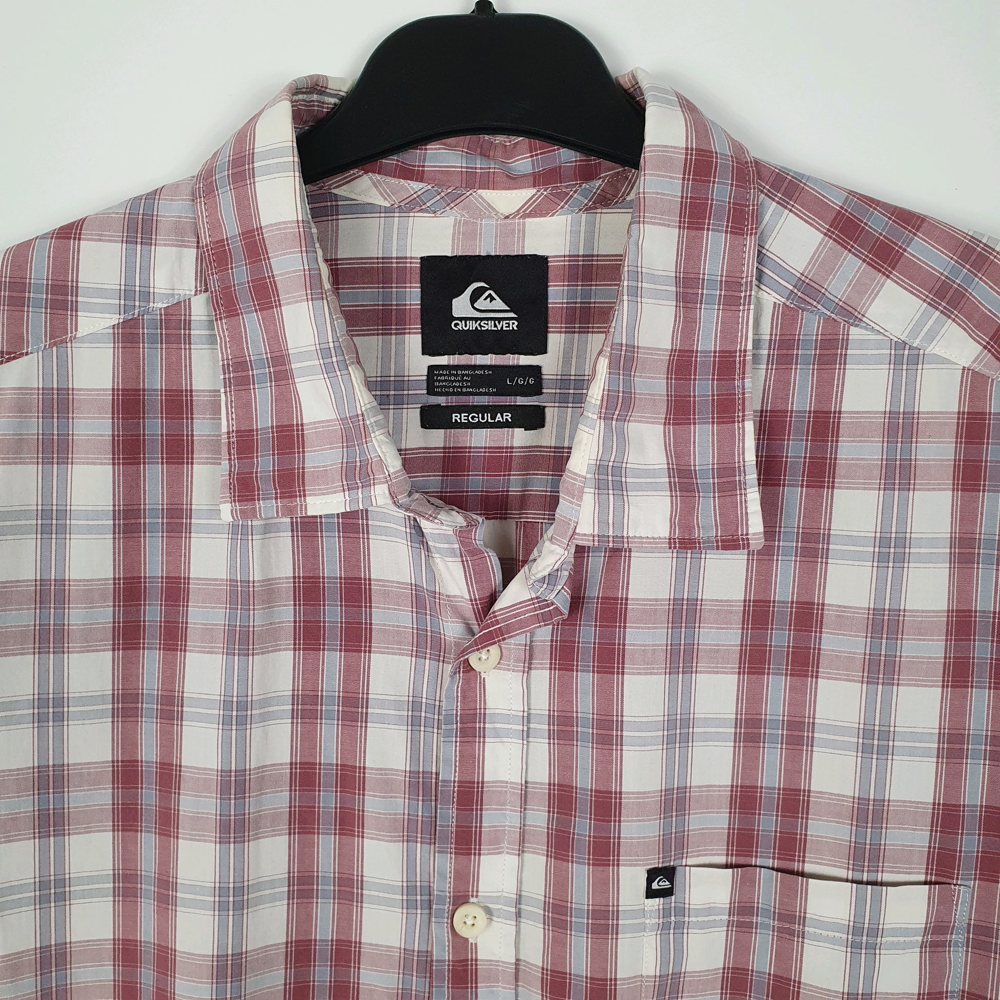 Mens Pink Quiksilver   Shirt