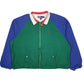 Mens Green Polo Ralph Lauren Vintage 90s Fleece Lined Bomber Crewneck Coat