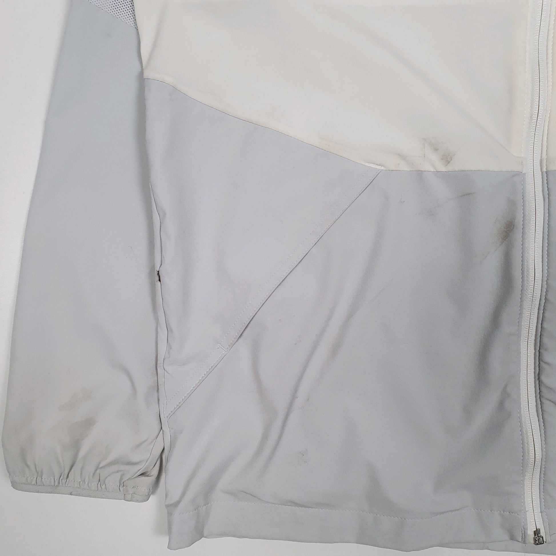 Mens White Under Armour Squad Warm Up Guilford Soccer  Coat