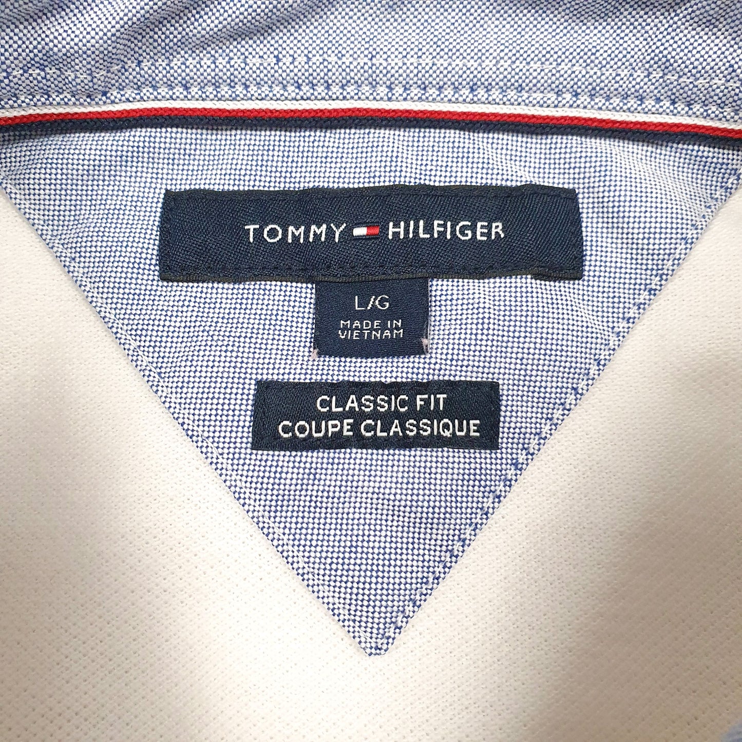 Mens White Tommy Hilfiger   Polo Shirt