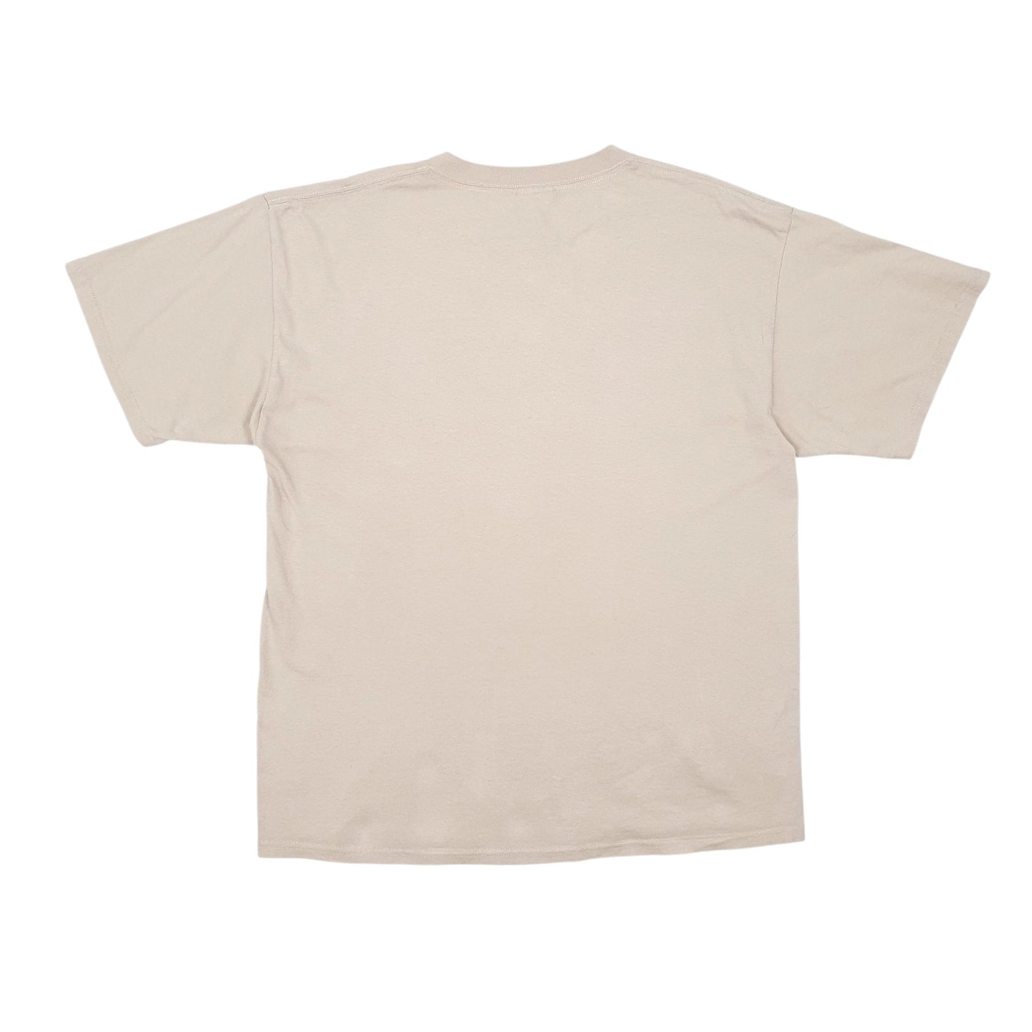 Mens Beige Tultex Vintage 90s  T Shirt