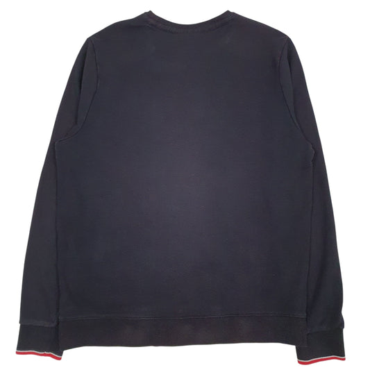 Mens Black Fila  Crewneck Jumper