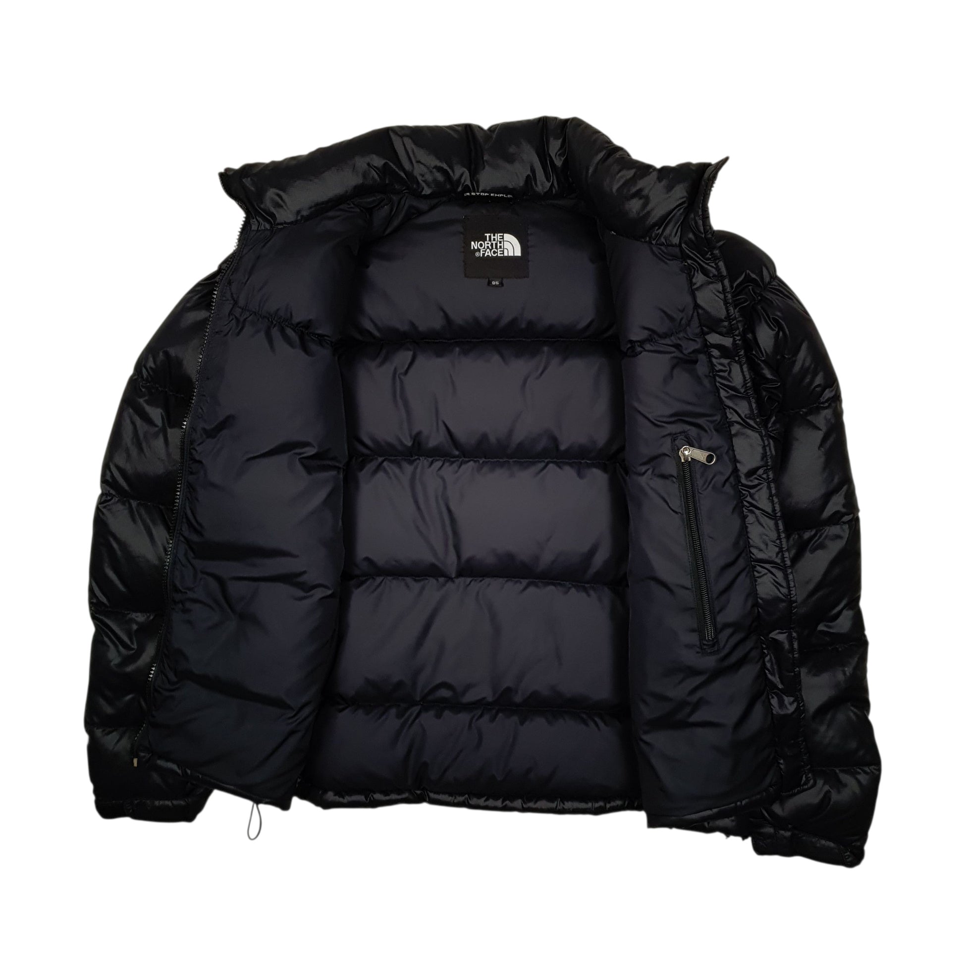 Womens Black The North Face Nuptse Retro 1996  Coat