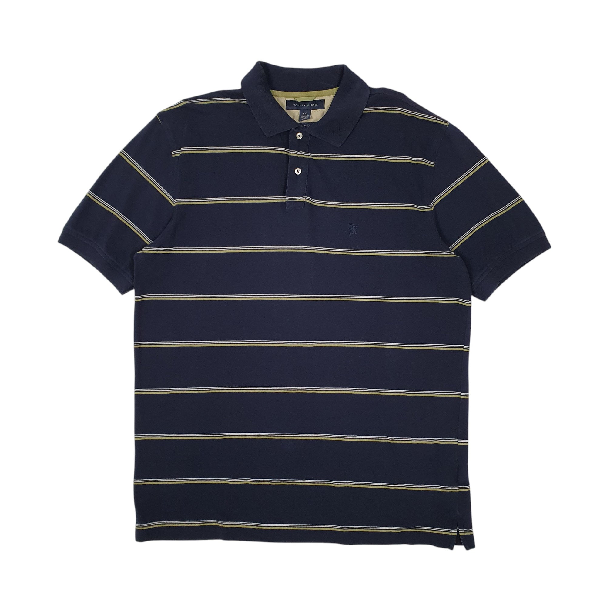 Mens Navy Tommy Hilfiger  Short Sleeve Polo Shirt
