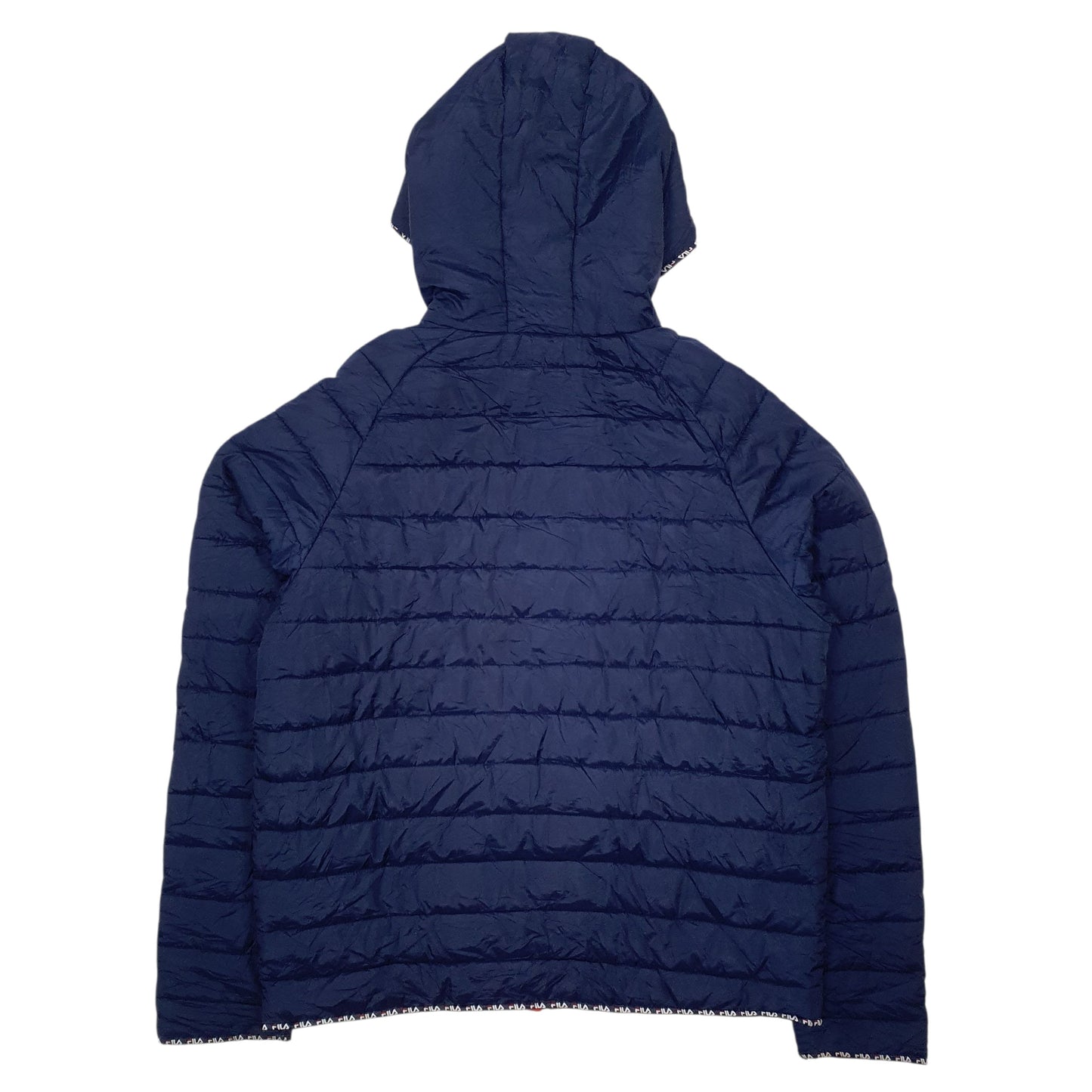 Mens Navy Fila  Crewneck Coat