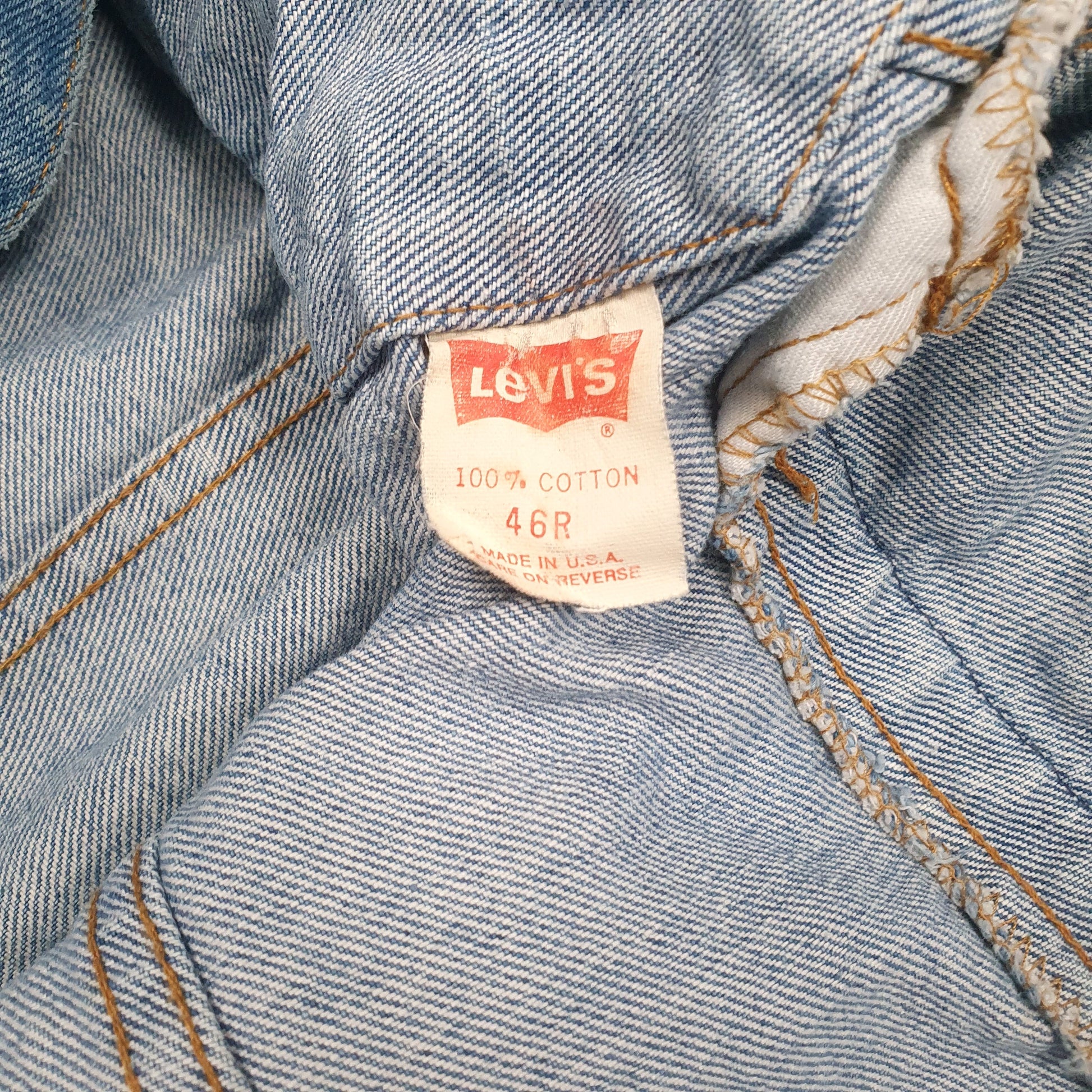Mens Blue Levis Vintage 90s Type 3 Trucker  Coat