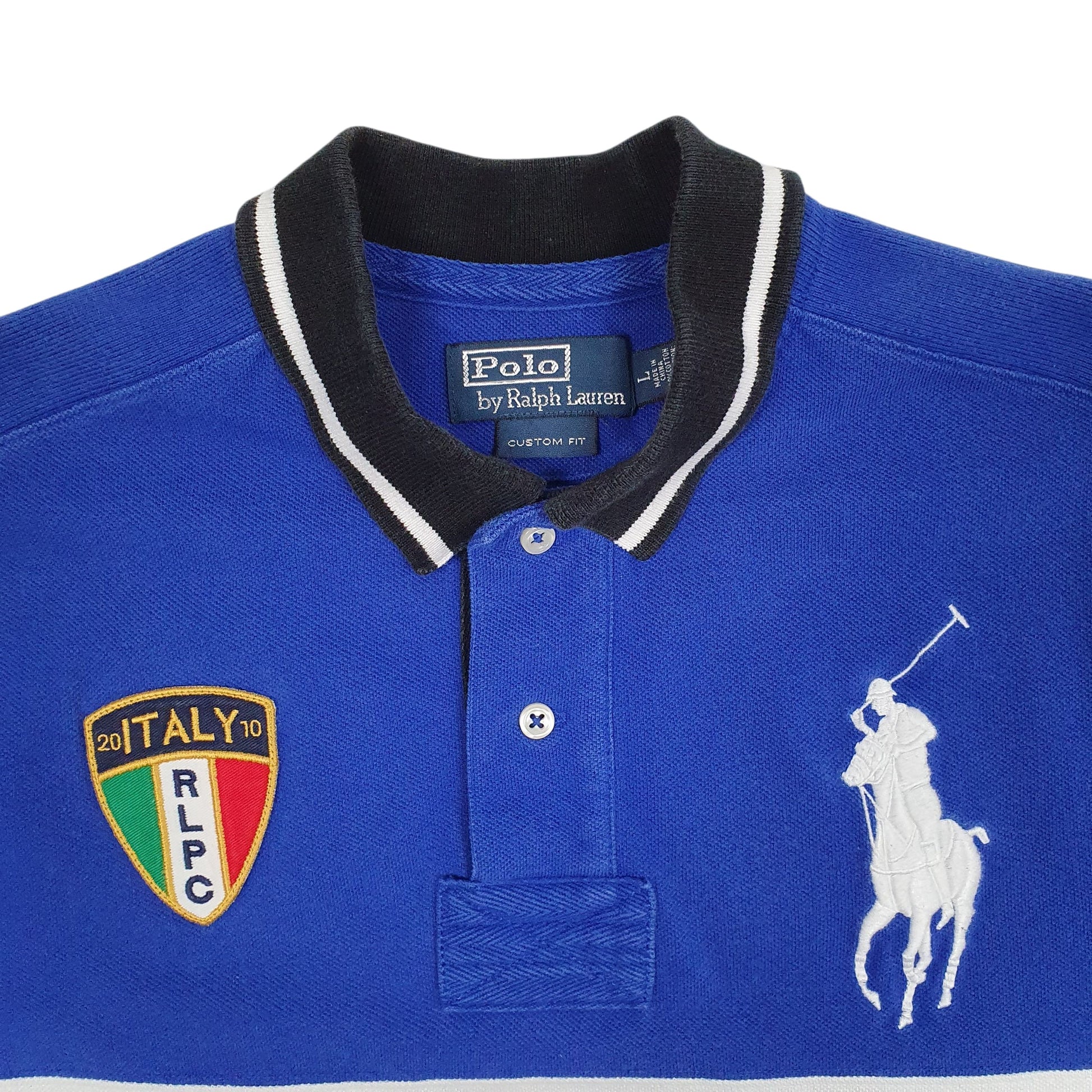 Mens Blue Polo Ralph Lauren Italy  Polo Shirt