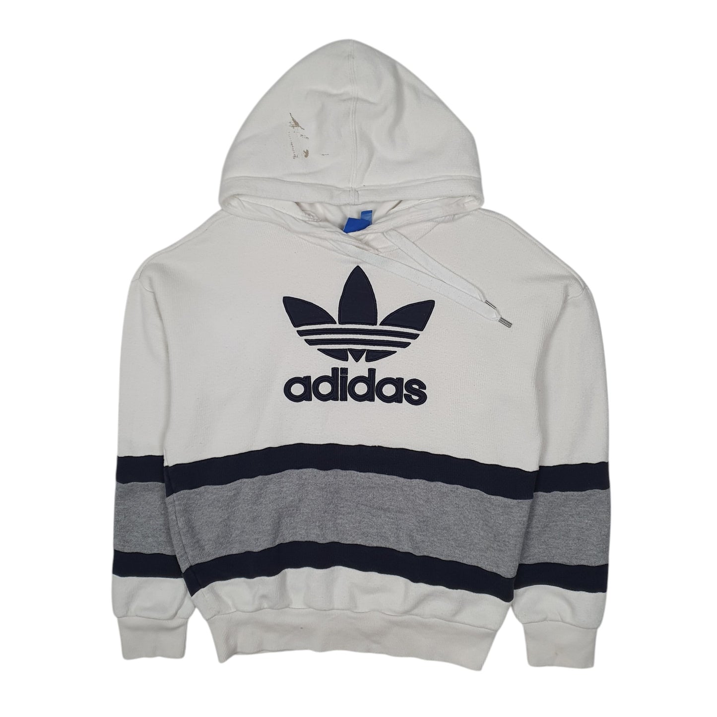 Womens White Adidas  Hoodie Jumper