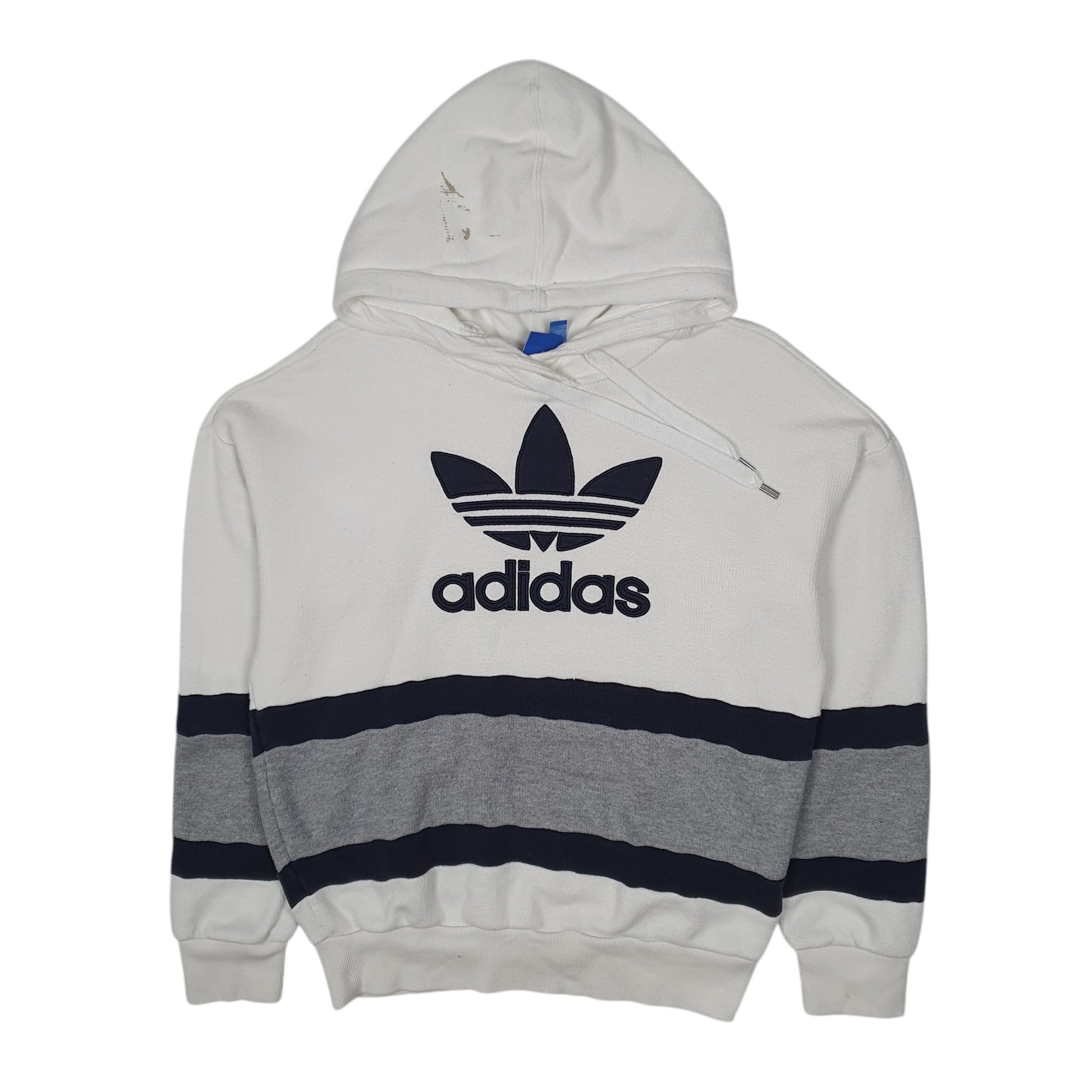 Womens White Adidas  Hoodie Jumper