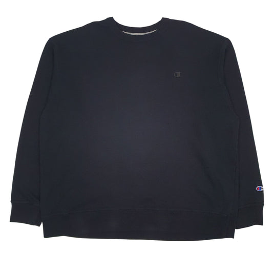 Mens Black Champion  Crewneck Jumper