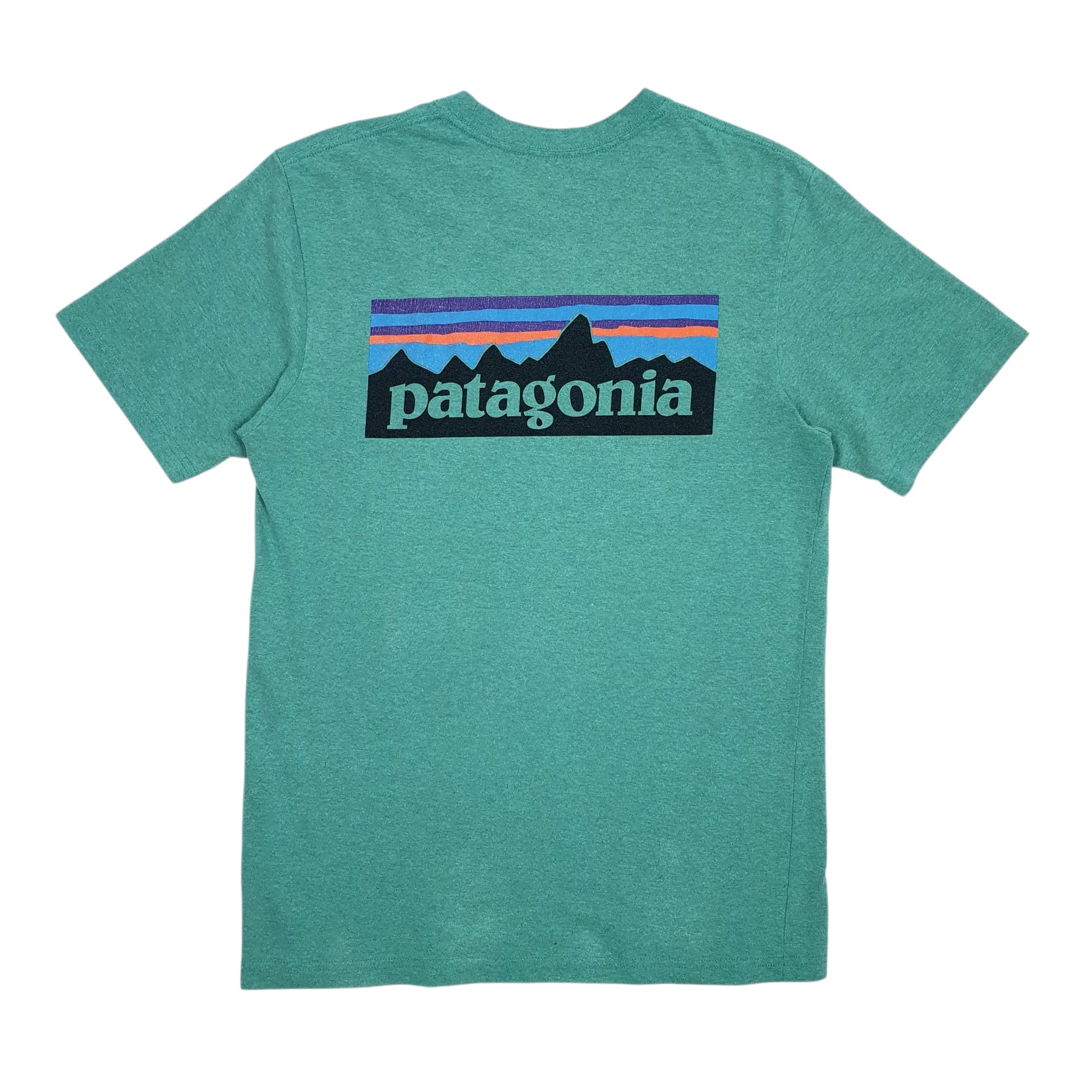 Mens Green Patagonia   T Shirt