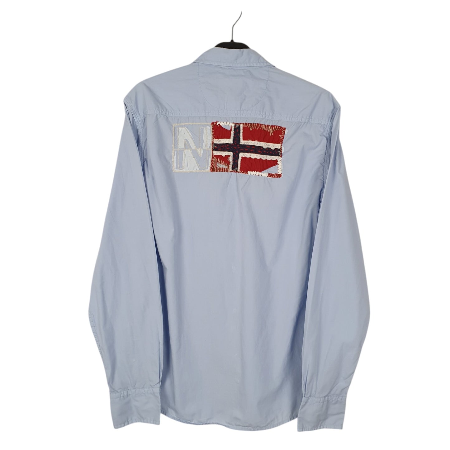 Mens Blue Napapijri Geographic  Shirt