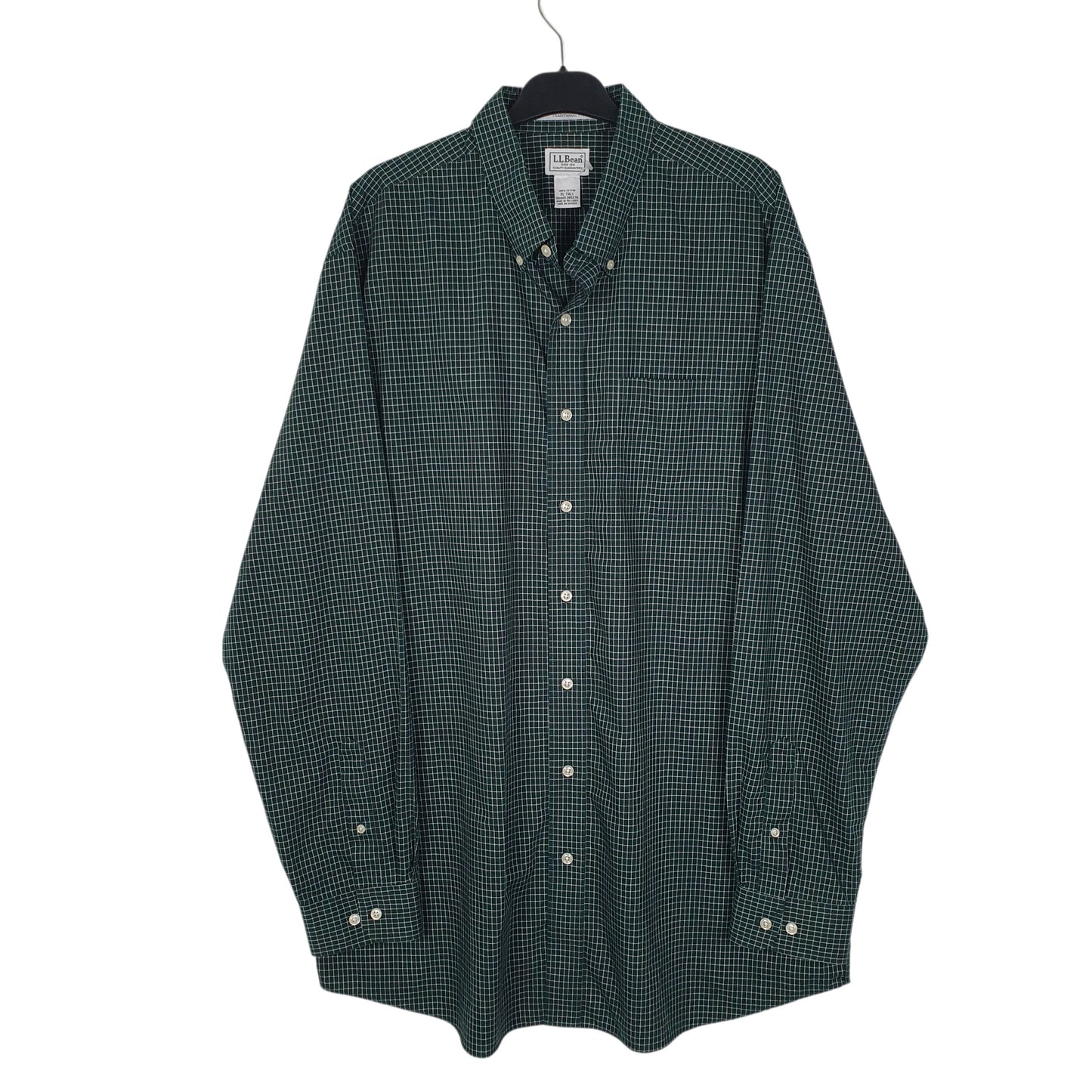 Mens Green L.L.Bean  Long Sleeve Shirt