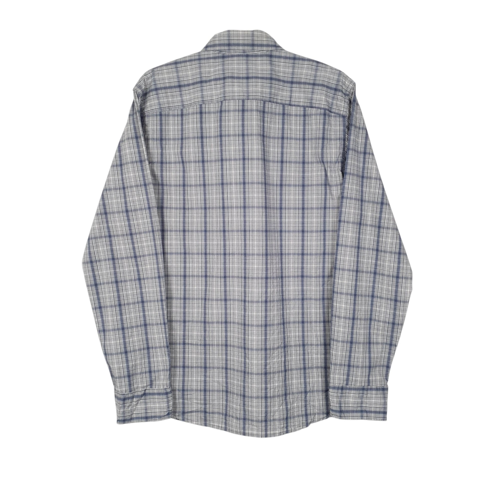 Mens Blue Wrangler Cowboy Wash  Shirt