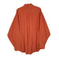 Mens Orange L.L.Bean Corduroy  Shirt