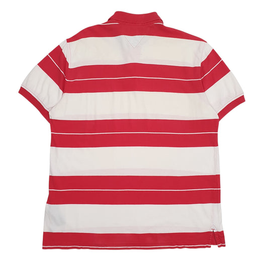 Mens White Tommy Hilfiger  Crewneck Polo Shirt