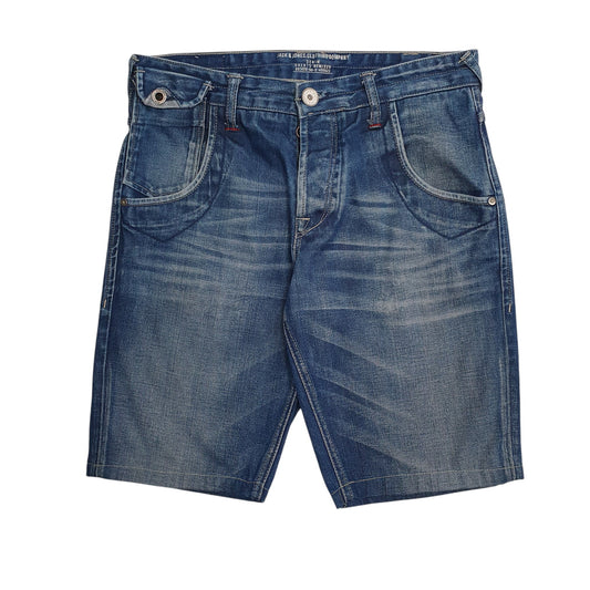 Mens Blue Jack & Jones  Denim Shorts