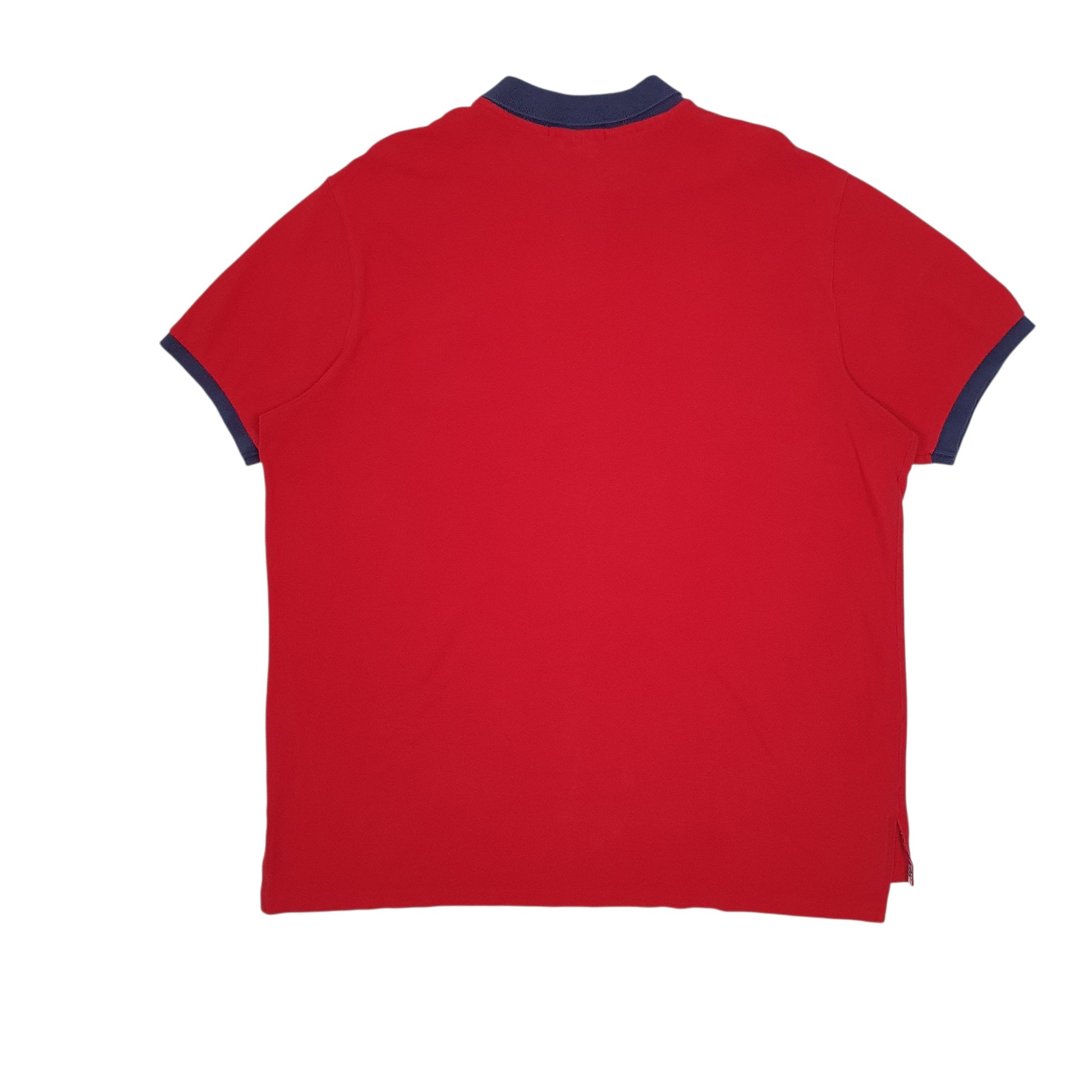 Mens Red Polo Ralph Lauren Custom Fit  Polo Shirt