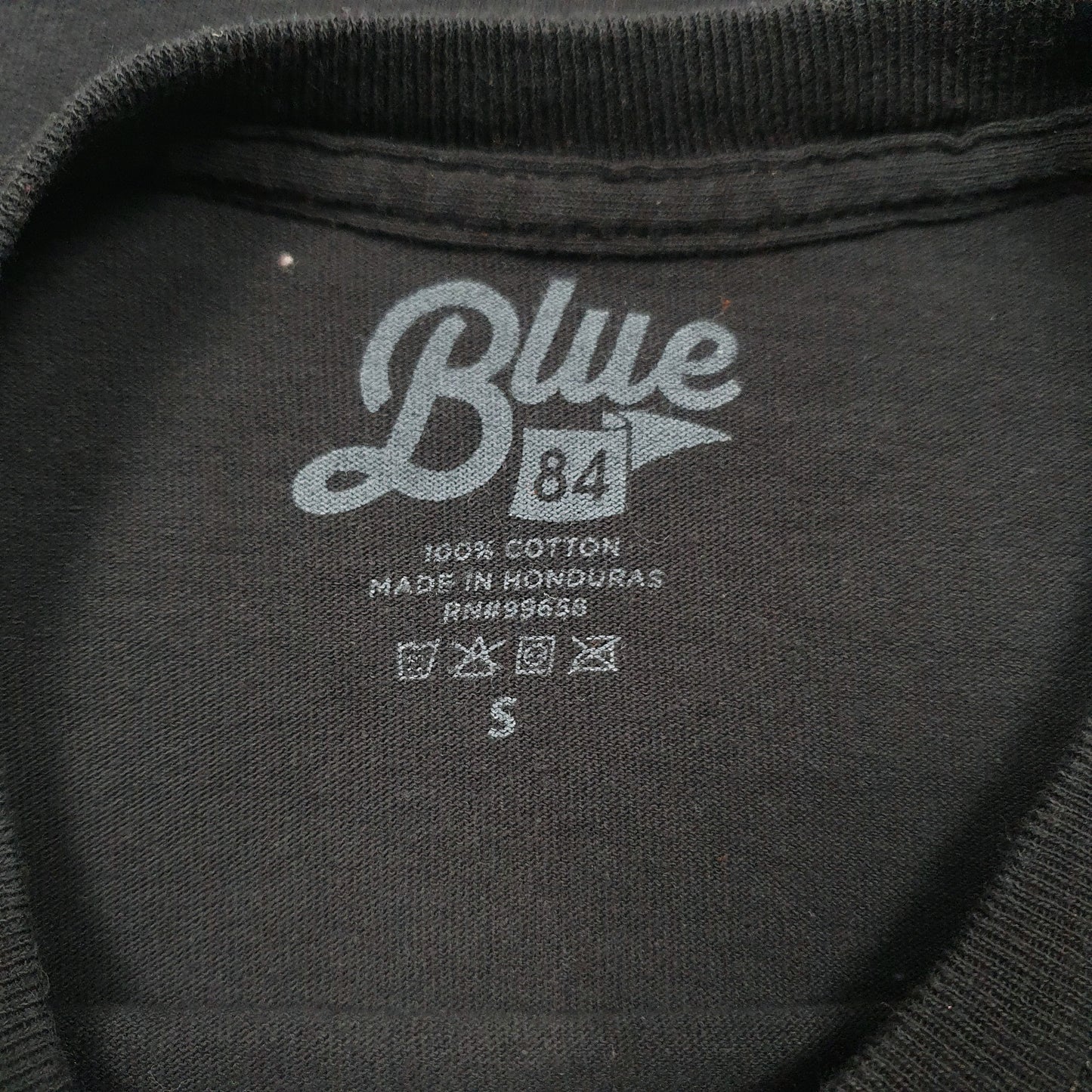 Mens Black Blue 84   T Shirt