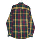 Mens Green L.L.Bean Scotch Plaid Flannel  Shirt