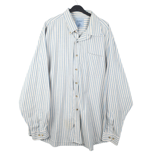 Mens Blue L.L.Bean  Long Sleeve Shirt