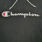 Mens Black Champion Spellout Hoodie Jumper