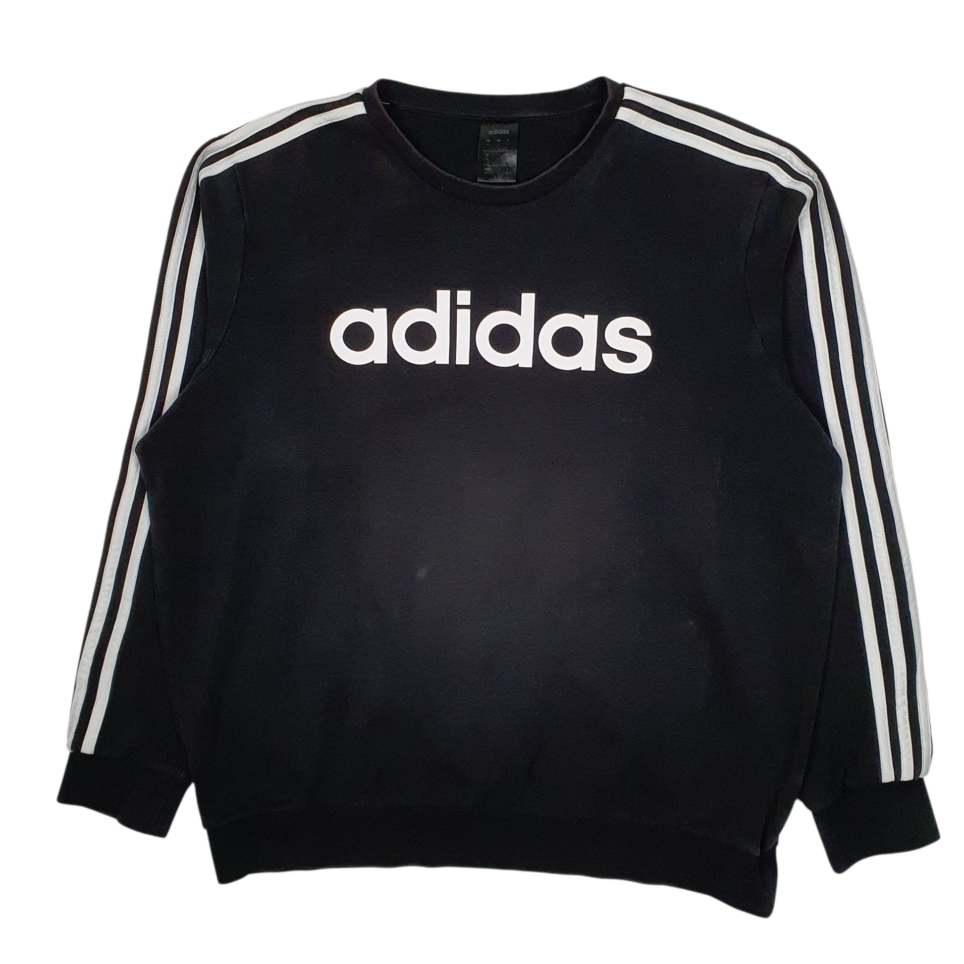 Mens Black Adidas  Crewneck Jumper