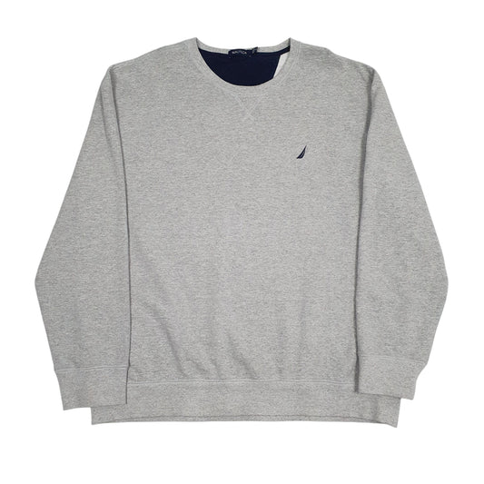 Mens Grey Nautica  Crewneck Jumper