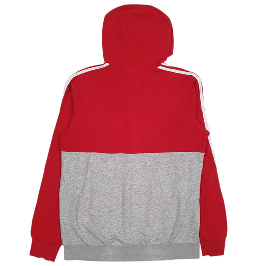 Mens Red Adidas  Hoodie Jumper