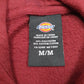 Mens Burgundy Dickies  Hoodie Jumper
