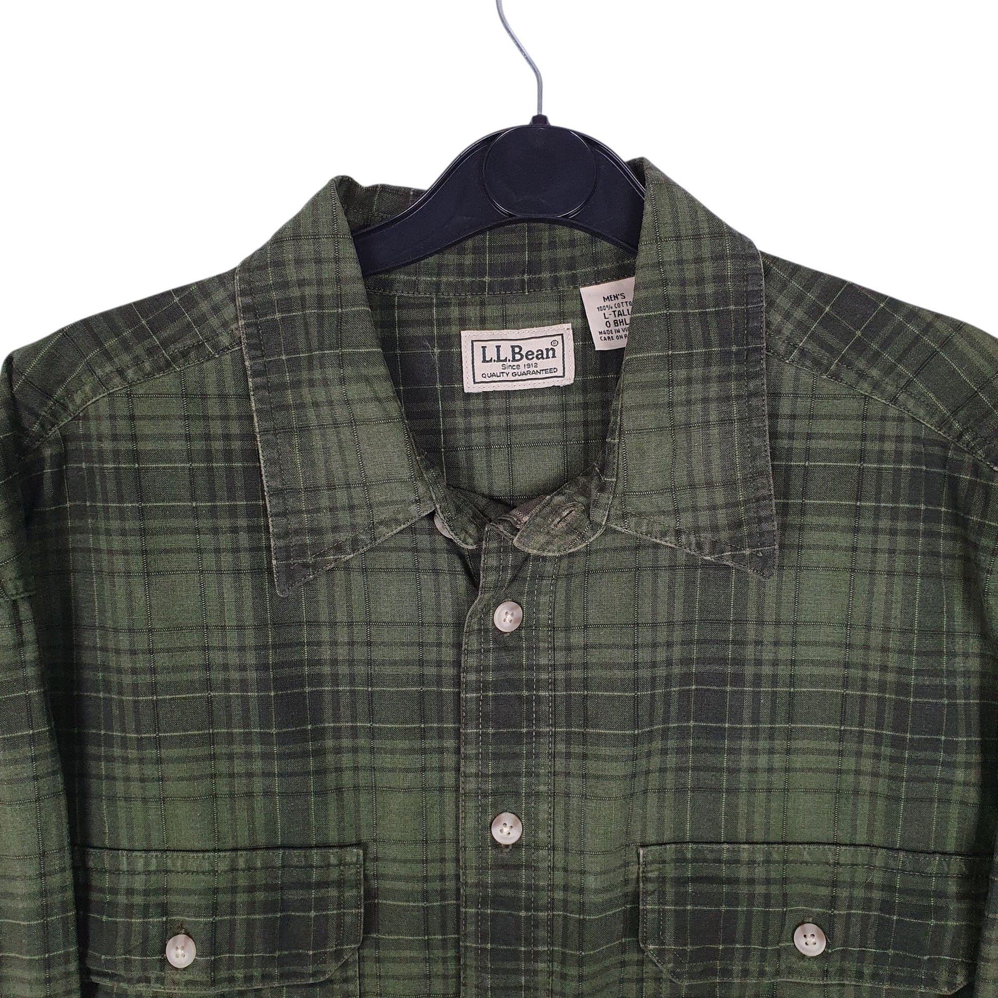 Mens Green L.L.Bean   Shirt