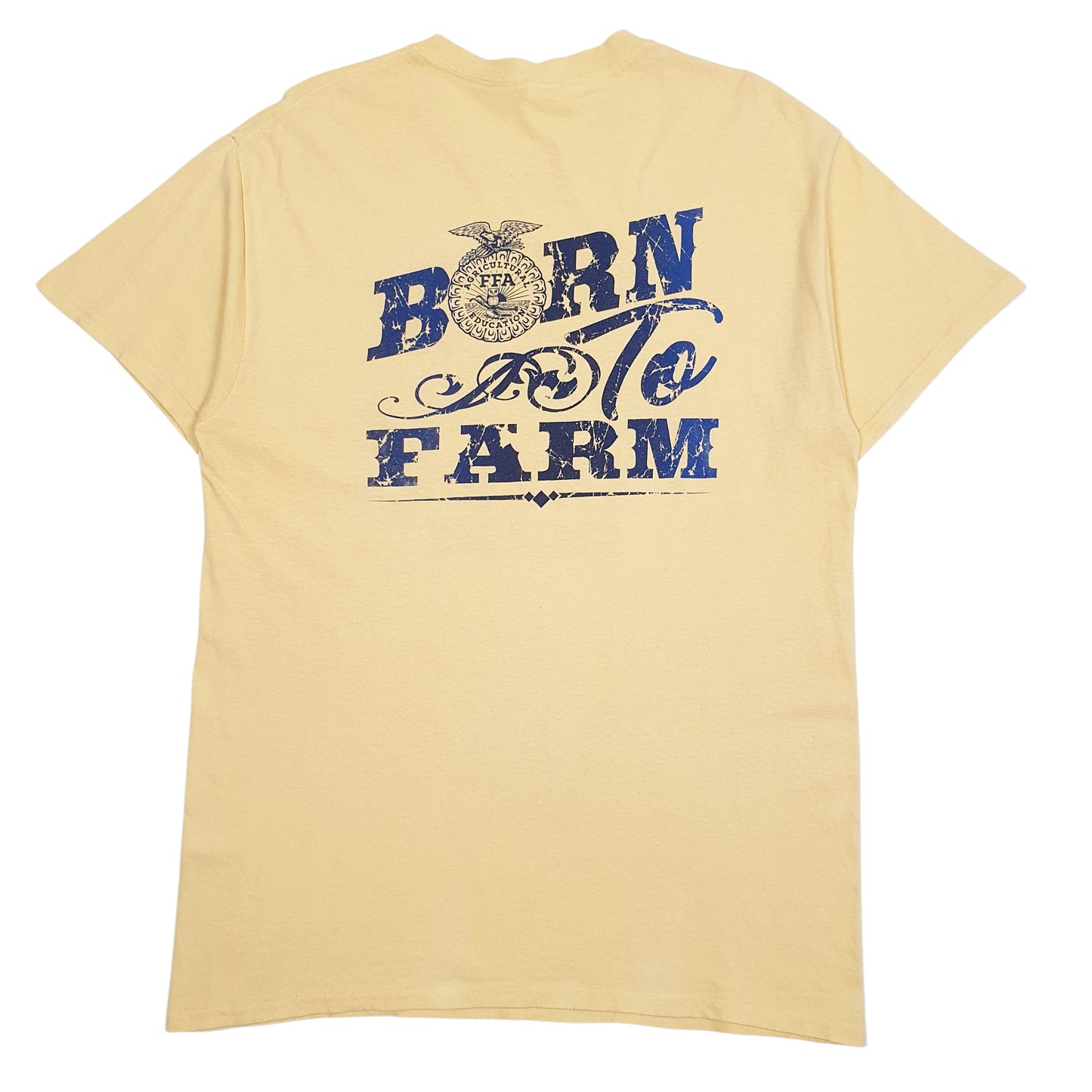 Mens Yellow Gildan   T Shirt