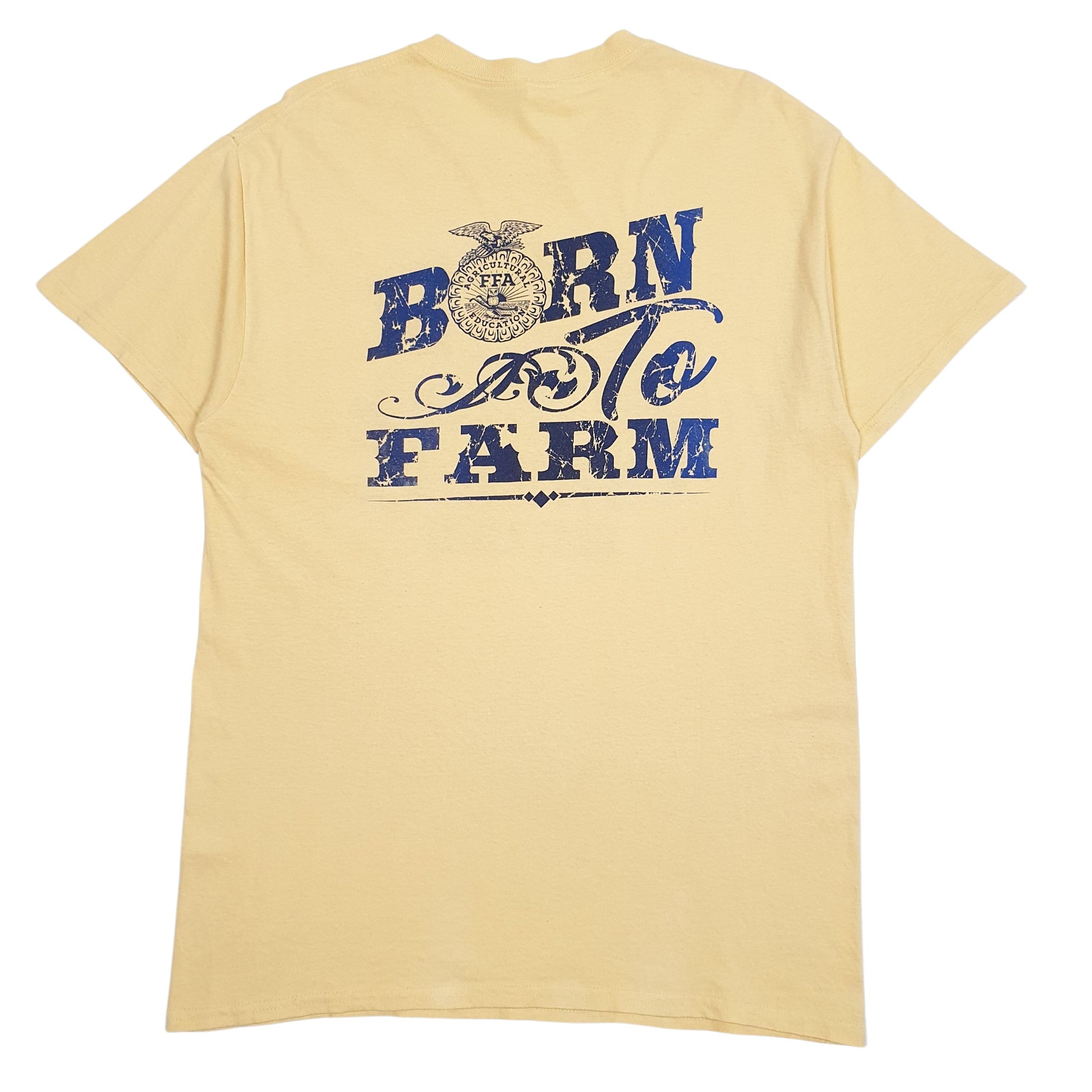 Mens Yellow Gildan   T Shirt