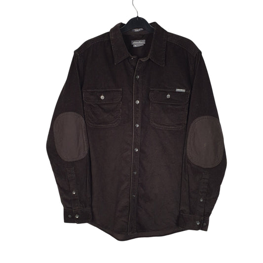 Mens Brown Eddie Bauer Corduroy Long Sleeve Shirt