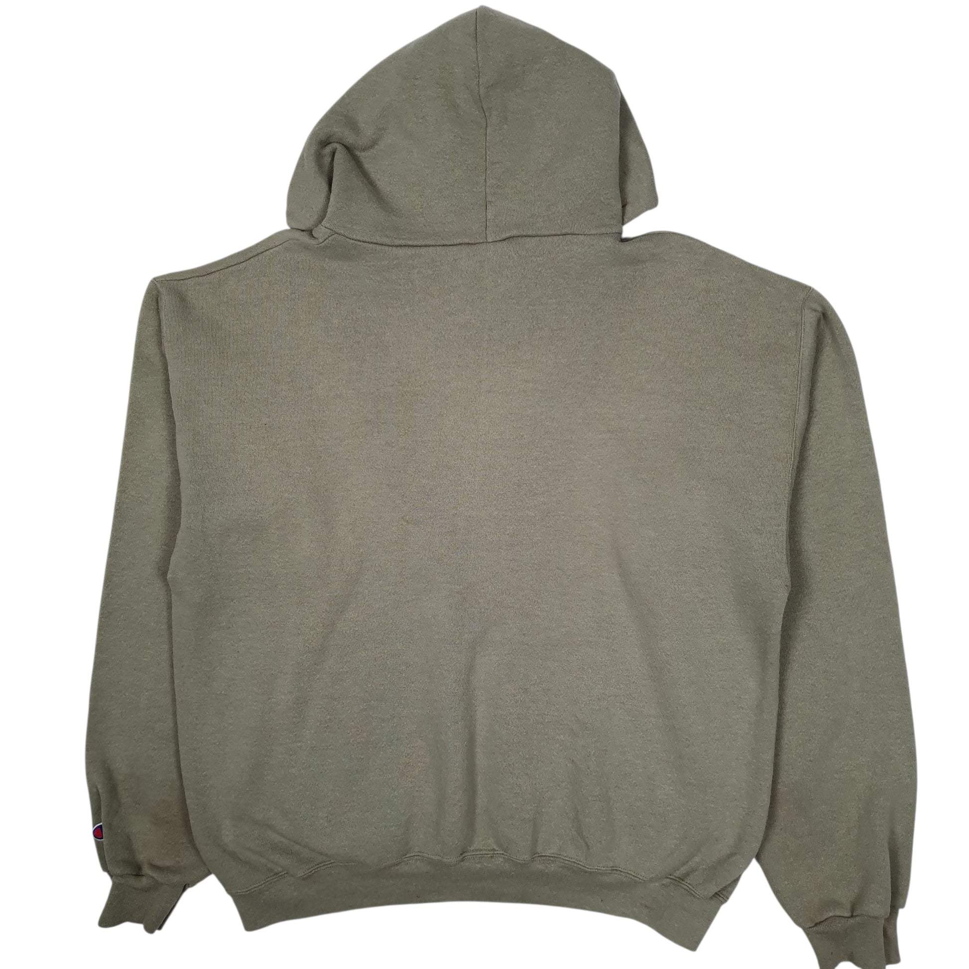 Mens Green Champion Vintage 00s Hoodie Jumper