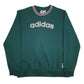 Mens Green The North Face Spellout Crewneck Jumper