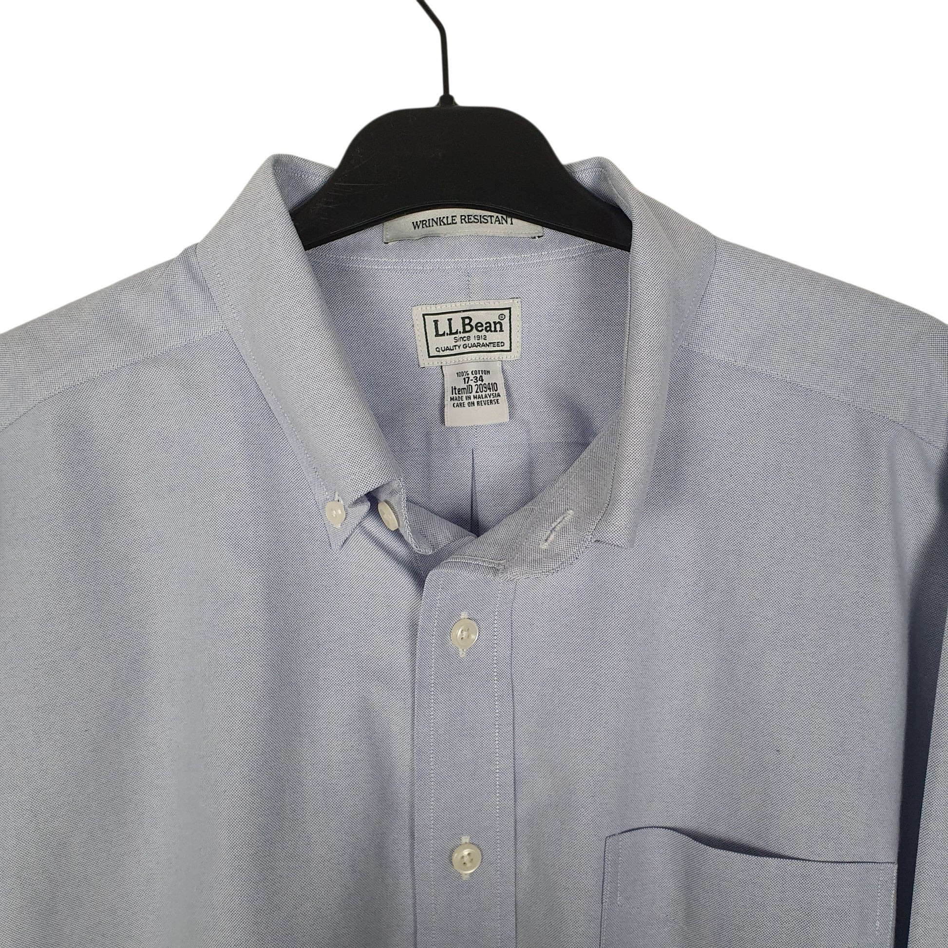 Mens Blue L.L.Bean   Shirt