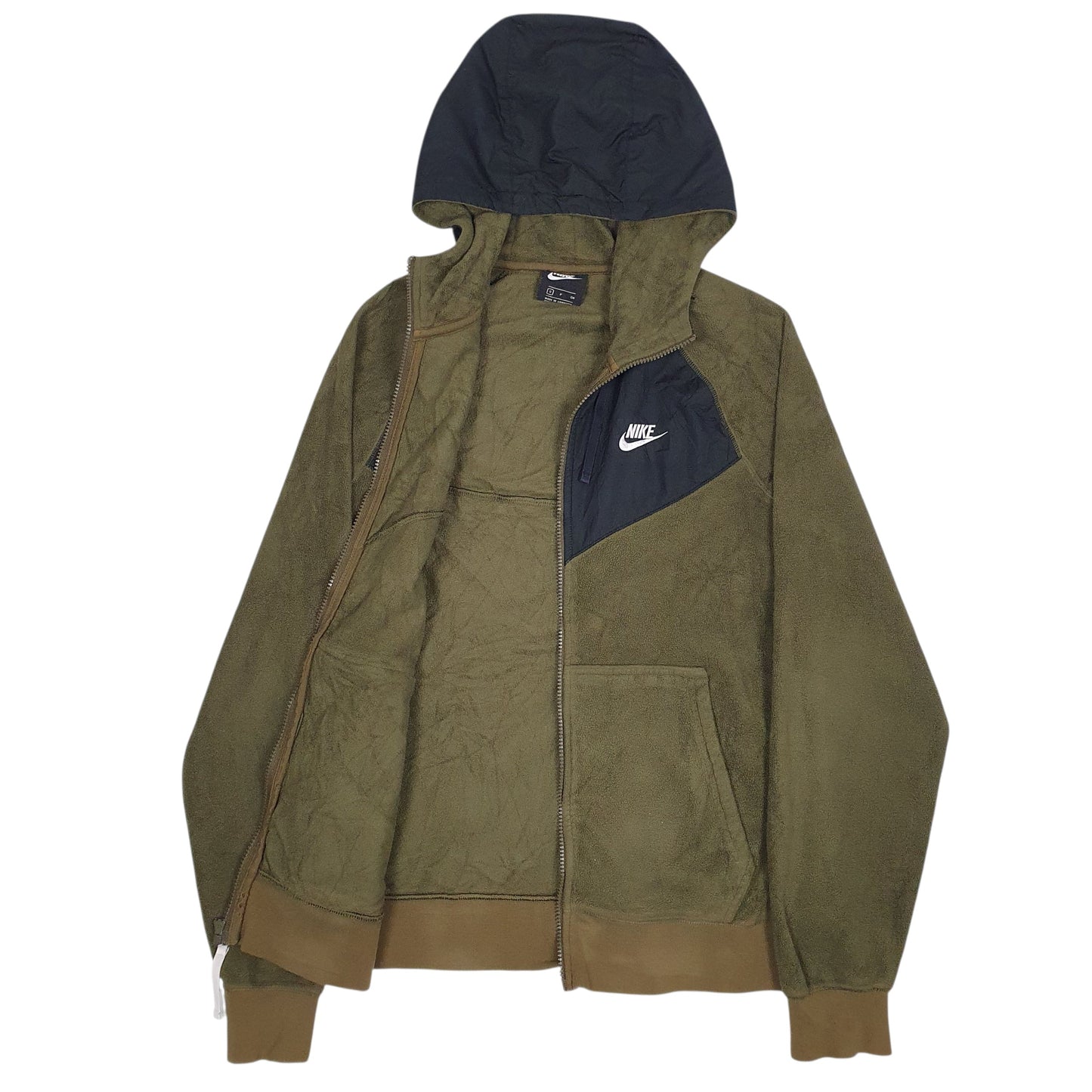 Mens Green Nike  Full Zip Jumper