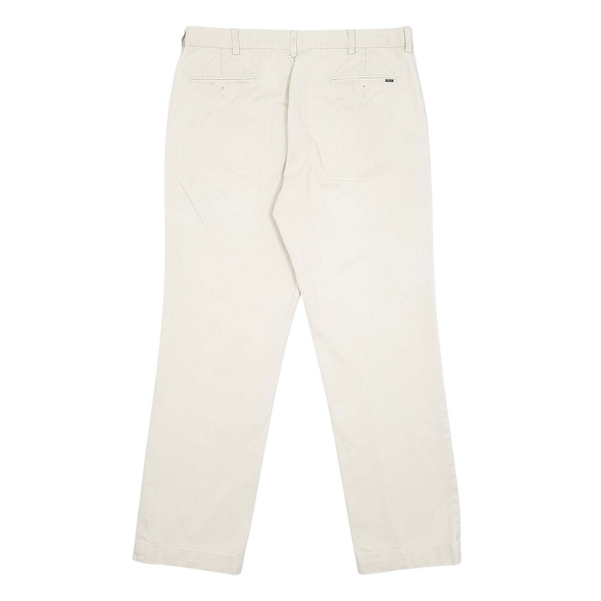 Mens Cream Polo Ralph Lauren Classic Fit  Trousers