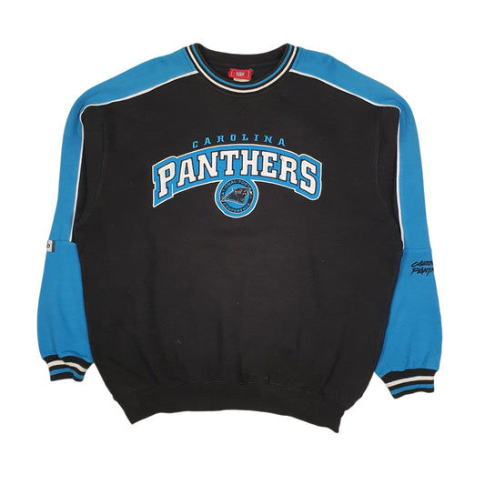 Mens Black NFL Carolina Panthers Crewneck Jumper