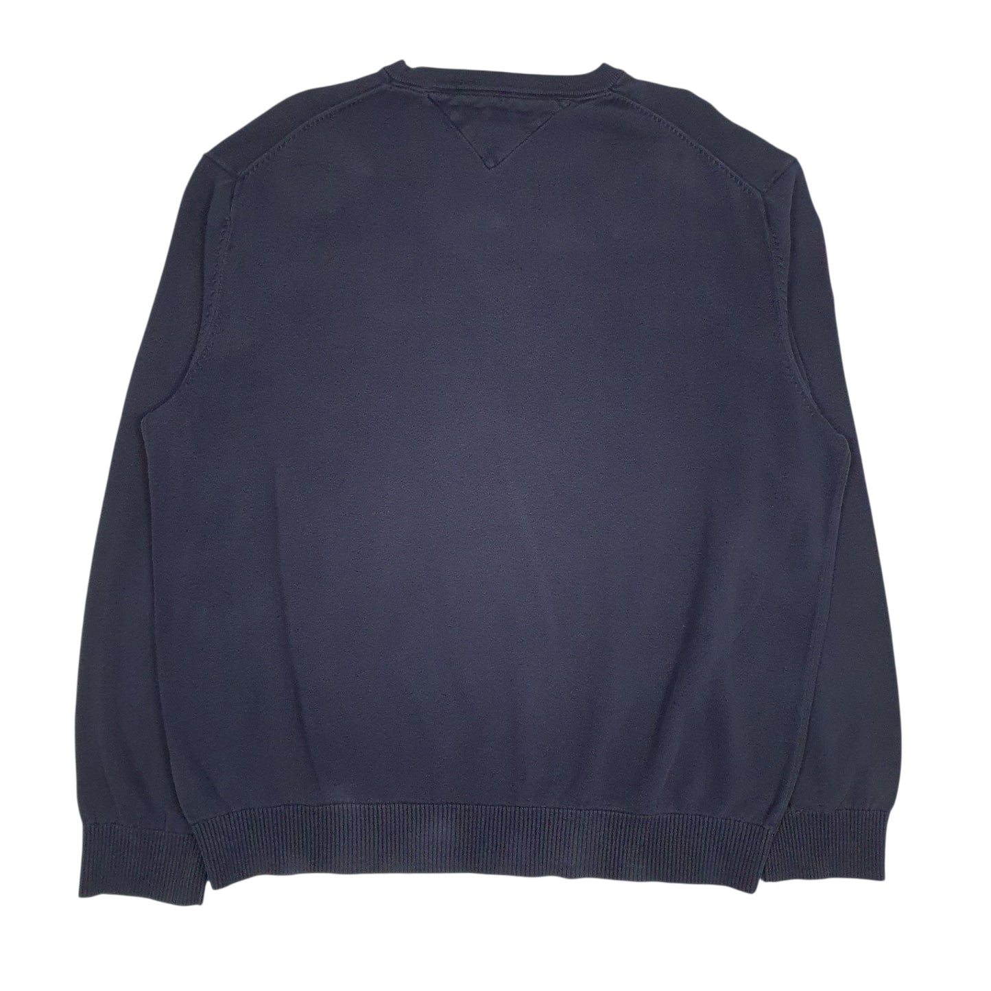 Mens Navy Tommy Hilfiger Lightweight Crewneck Jumper