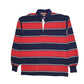 Mens Navy Barbarian Rugby Long Sleeve Polo Shirt